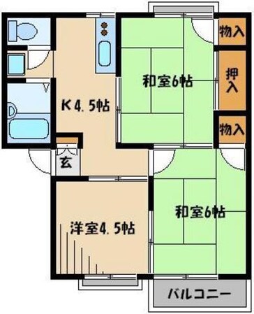 ヴェルレーヌ浦和の物件間取画像